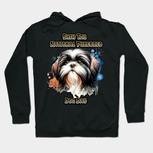 Proud Schnauzer on Purebred Dog Day Hoodie